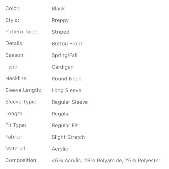 DAZY Stripe Trim Gold Button Cardigan - Picture 9 of 13